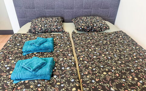 Horní Líšnice: Bedroom, Linens, Textile, Bedding, Flooring, Bed, Floor, Bed Sheet, Bed Frame, Mattress