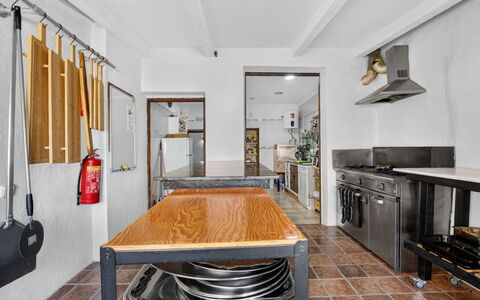 La Buena Vida: Flooring, Wood, Furniture, Ceiling, Floor, Interior Design, Kitchen, Lighting, Major Appliance, Countertop