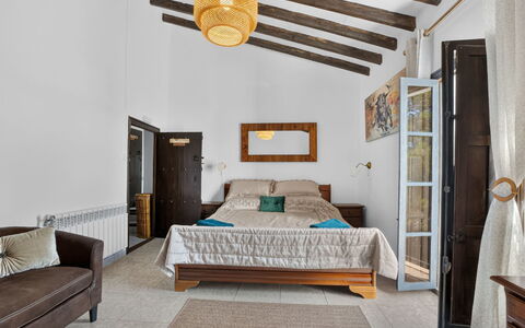 La Buena Vida: Furniture, Interior Design, Bed, Bedroom, Wall, Flooring, Wood, Ceiling, Floor, Room