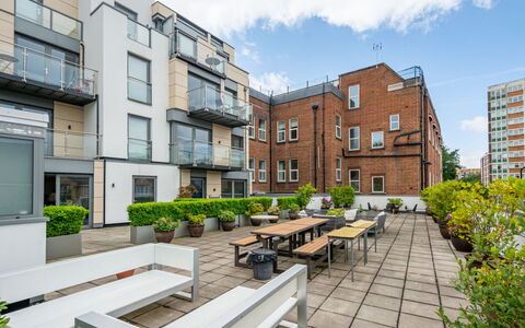 Hoxton Residence: Furniture, Interior Design, Apartment, Floor, Flooring, Table, Chair, Living Room, Room, Home