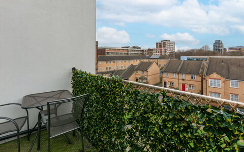 Hoxton Residence: Furniture, Interior Design, Apartment, Floor, Flooring, Table, Chair, Living Room, Room, Home