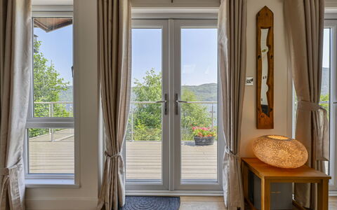 Loch Ness View (Lodge 11): Furniture, Interior Design, Apartment, Floor, Flooring, Table, Chair, Living Room, Room, Home