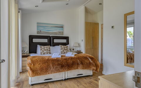 Loch Ness View (Lodge 11): Furniture, Interior Design, Apartment, Floor, Flooring, Table, Chair, Living Room, Room, Home