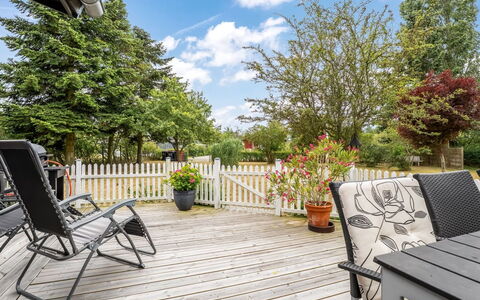 Aiske - 700M from the Sea: Furniture, Outdoor Furniture, Shrub, Chair, Porch, Garden, Deck, Outdoor Table, Shade
