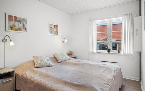 Ineke - 200M from the Sea: Bed, Bedroom, Wall, Bed Sheet, Interior Design, Ceiling, Bedding, Wood, Furniture, Floor