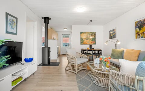 Ineke - 200M from the Sea: Furniture, Interior Design, Flooring, Couch, Floor, Wood, Ceiling, Living Room, Table, Room