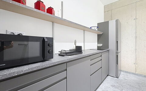 Karawanken Panorama: Kitchen, Major Appliance, Kitchen Appliance, Countertop, Home Appliance, Interior Design, Cabinetry, Kitchen Stove, Apartment