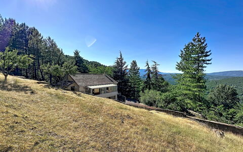 La Bergerie de Portes: Tree, Landscape, Land Lot, Rural Area, Cottage, Forest, Larch, Slope, Meadow, Hut