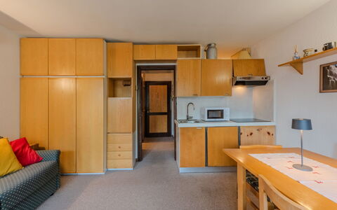 Presanella: Furniture, Interior Design, Flooring, Wood, Ceiling, Floor, Room, Apartment, Kitchen, Cabinetry