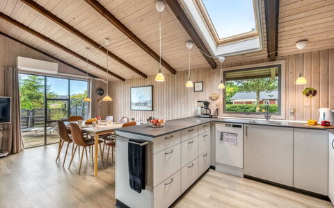 Clea - 250M to the Fjord: Wood, Kitchen, Flooring, Wood Flooring, Home, Kitchen & Dining Room Table, Hardwood, Wood Stain, Countertop, Ceiling