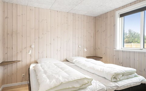 Merita - 600M from the Sea: Wall, Wood, Ceiling, Bedroom, Floor, Flooring, Interior Design, Bed, Bed Sheet, Bedding