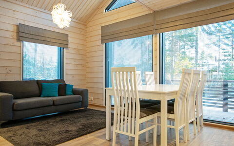 Golfarinkunnas 9E: Interior Design, Flooring, Wood, Furniture, Ceiling, Floor, Home, Wood Flooring, Living Room, Room