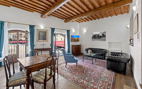 La Piazza Grand Vista Suite: Wall, Interior Design, Apartment, Ceiling, Furniture, Living Room, Picture Frame, Couch, Paint