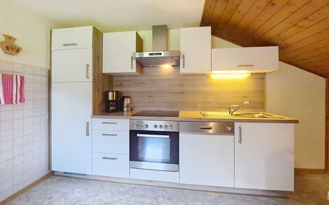 Brandnerhof: Kitchen, Kitchen Appliance, Flooring, Countertop, Wood, Interior Design, Cabinetry, Major Appliance, Furniture, Floor