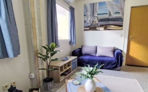 Trebon 1: Flooring, Interior Design, Floor, Apartment, Room, Furniture, Ceiling, Wood Flooring, Curtain, Living Room
