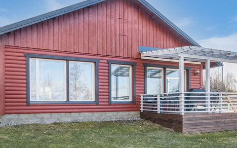 Villa Kettu: Wood, Siding, Home, Architecture, Cottage, Porch, Roof, Door, Composite Material, Wood Stain