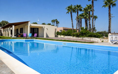 Villa Sara: Blue, Swimming Pool, Resort, Shade, Estate, Eco Hotel, Landscaping, Hacienda, Villa, Leisure