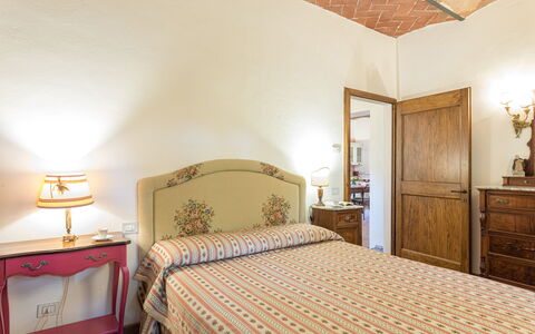 Antica Villa Merelli 12: Bed, Bedroom, Bed Sheet, Furniture, Bedding, Bed Frame, Interior Design, Room, Linens, Floor