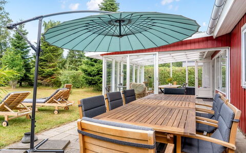 Anina - 300M from the Sea: Outdoor Furniture, Outdoor Table, Furniture, Shade, Umbrella, Garden, Deck, Outdoor Structure, Patio, Eco Hotel