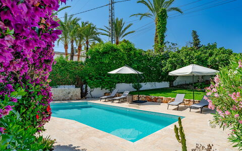 Can Nura: Blue, Swimming Pool, Resort, Eco Hotel, Outdoor Furniture, Shade, Garden, Landscaping, Hacienda