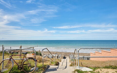 Riviera: Blue, Water, Beach, Body Of Water, Coast, Sea, Horizon, Coastal And Oceanic Landforms, Bicycle