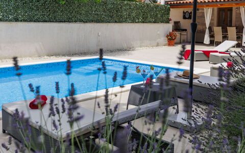 Trošti: Swimming Pool, Resort, Leisure, Outdoor Furniture, Composite Material, Umbrella, Eco Hotel, Water Feature, Chair, Shade