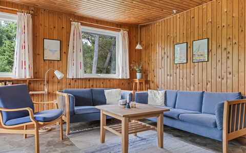 Iivo - 3.5Km from the Sea: Furniture, Flooring, Interior Design, Wood, Floor, Couch, Room, Living Room, Ceiling, Wood Stain