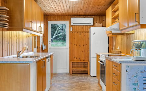 Iivo - 3.5Km from the Sea: Kitchen, Countertop, Kitchen Appliance, Major Appliance, Wood, Cabinetry, Interior Design, Flooring, Ceiling, Furniture