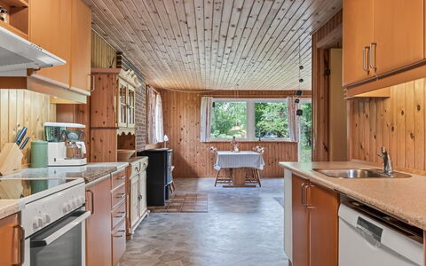 Iivo - 3.5Km from the Sea: Kitchen, Wood, Countertop, Ceiling, Flooring, Furniture, Interior Design, Cabinetry, Major Appliance, Kitchen Appliance