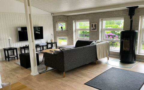Annalina - 230M from the Sea: Flooring, Furniture, Wood, Floor, Couch, Interior Design, Living Room, Home, Wood Flooring, Room