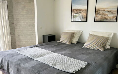 Annalina - 230M from the Sea: Bed, Furniture, Bedding, Bedroom, Interior Design, Floor, Bed Sheet, Flooring, Linens, Wood