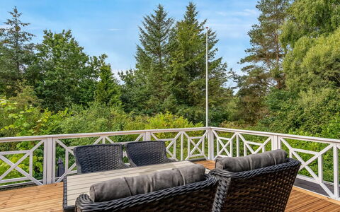Lonneke - from the Sea: Roof, House, Land Lot, Home, Cottage, Estate, Garden Buildings, Shade, Log Cabin, Landscaping
