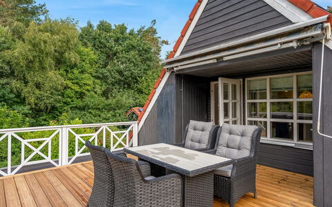 Lonneke - from the Sea: Roof, House, Land Lot, Home, Cottage, Estate, Garden Buildings, Shade, Log Cabin, Landscaping