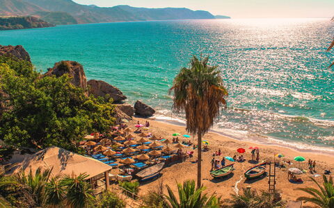 Elvix Nerja Center a: Body Of Water, Coast, Coastal And Oceanic Landforms, Sea, Beach, Summer, Ocean, Shore, Vacation, Leisure