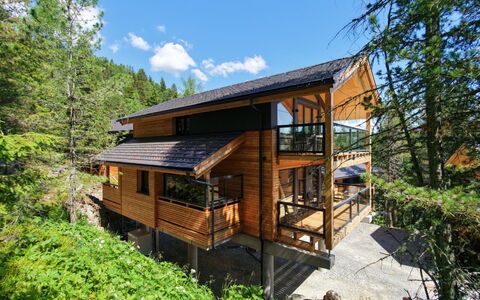 02 Nth055 18F Sup Chalet mit Sauna und Hot Tub 2 e: Wood, Home, Cottage, Hardwood, Log Cabin, Natural Material, Wood Stain, Woodland, Plank, Lumber