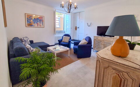 La Riva - Levanto: Furniture, Interior Design, Flooring, Floor, Couch, Wood, Living Room, Room, Ceiling, Table