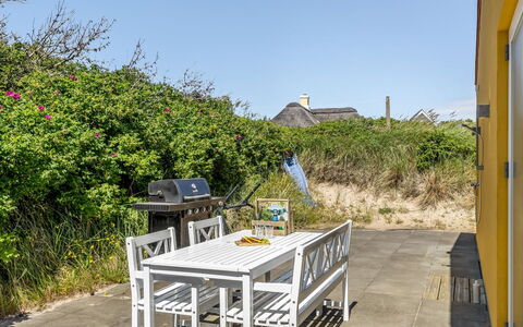 Lars - 350M from the Sea: House, Shrub, Home, Residential Area, Estate, Cottage, Hacienda, Yard, Shade, Lawn