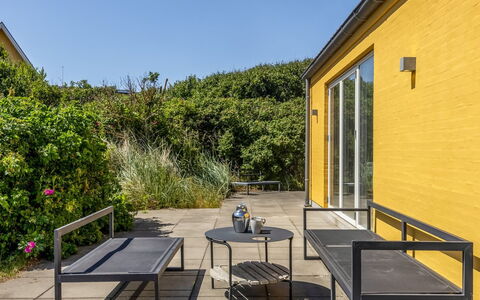 Lars - 350M from the Sea: House, Shrub, Home, Residential Area, Estate, Cottage, Hacienda, Yard, Shade, Lawn