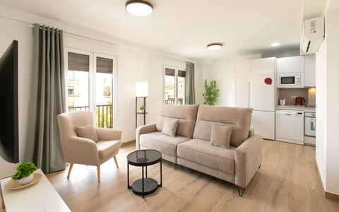 Elvix Nerja Center B: House, Shrub, Home, Residential Area, Estate, Cottage, Hacienda, Yard, Shade, Lawn
