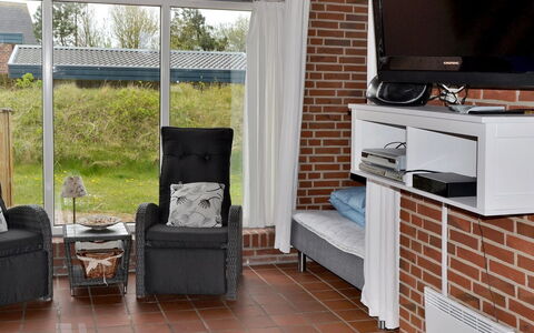 Scarlet - 500M from the Sea: Furniture, Flooring, Floor, Interior Design, Room, Brick, Chair, Television, Living Room