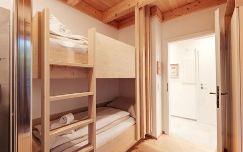 Niederwölz 603: Wood, Interior Design, Floor, Ceiling, Wood Stain, Hardwood, Wood Flooring, Bedroom, Apartment, Bed