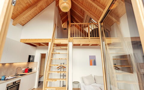 Niederwölz 604: Wood, Flooring, Interior Design, Floor, Ceiling, Furniture, Wood Stain, Wood Flooring, Room, Hardwood