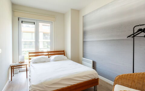 Goldsands Iii with Parking: Interior Design, Furniture, Floor, Flooring, Bedroom, Bed, Wall, Wood Flooring, Wood, Bed Sheet