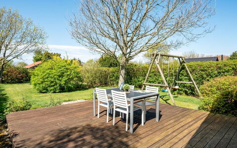 Aida - 550M from the Sea: Garden, Land Lot, Outdoor Furniture, Shade, Deck, Hardwood, Wood Flooring, Landscaping, Backyard