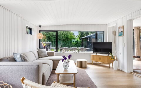 Varnava - 300M from the Sea: Wood, Interior Design, Couch, Flooring, Living Room, Furniture, Floor, Home, Ceiling