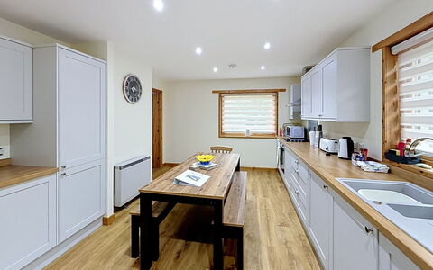 Glencarr: Furniture, Interior Design, Wood, Flooring, Ceiling, Countertop, Cabinetry, Kitchen, Floor, Lighting