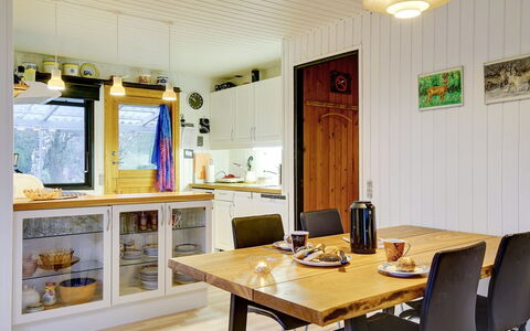 Aasta - 500M from the Sea: Furniture, Interior Design, Flooring, Wood, Ceiling, Light Fixture, Kitchen, Floor, Room, Countertop
