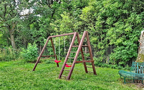 Klaffer am Hochficht 1: Grass, Wood, Outdoor Play Equipment, Garden, Lawn, Swing, Playground, Ladder, Playground Slide, Backyard