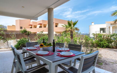 Villa Brisa: Blue, Balcony, Handrail, Apartment, Fence, Sea, Resort, Condominium, Swimming Pool, Hotel