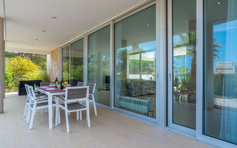 Villa Brisa: Blue, Balcony, Handrail, Apartment, Fence, Sea, Resort, Condominium, Swimming Pool, Hotel